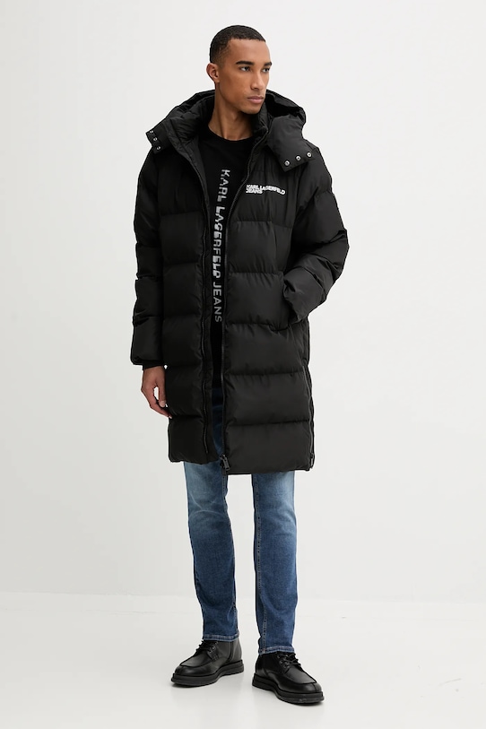 Karl Lagerfeld Jeans tricou din bumbac A4M17021 negru AW25