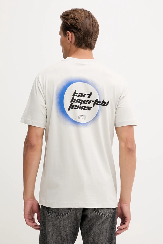Odzież Karl Lagerfeld Jeans t-shirt bawełniany A4M17024 beżowy