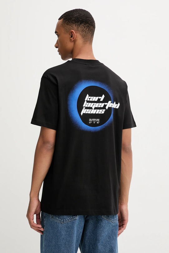 Одяг Бавовняна футболка Karl Lagerfeld Jeans A4M17024 чорний