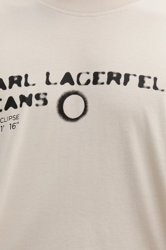 Tričko Karl Lagerfeld Jeans A4M17022 béžová