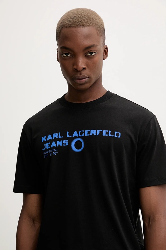 Karl Lagerfeld Jeans t-shirt czarny A4M17022