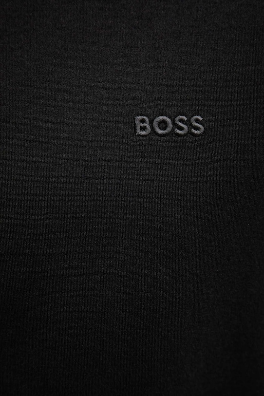 Βαμβακερό μπλουζάκι BOSS 50546404 μαύρο