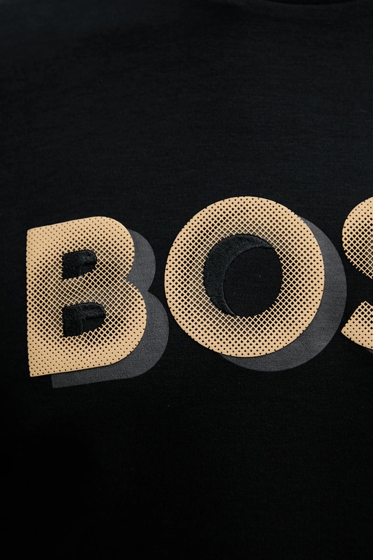BOSS t-shirt bawełniany czarny 50551902