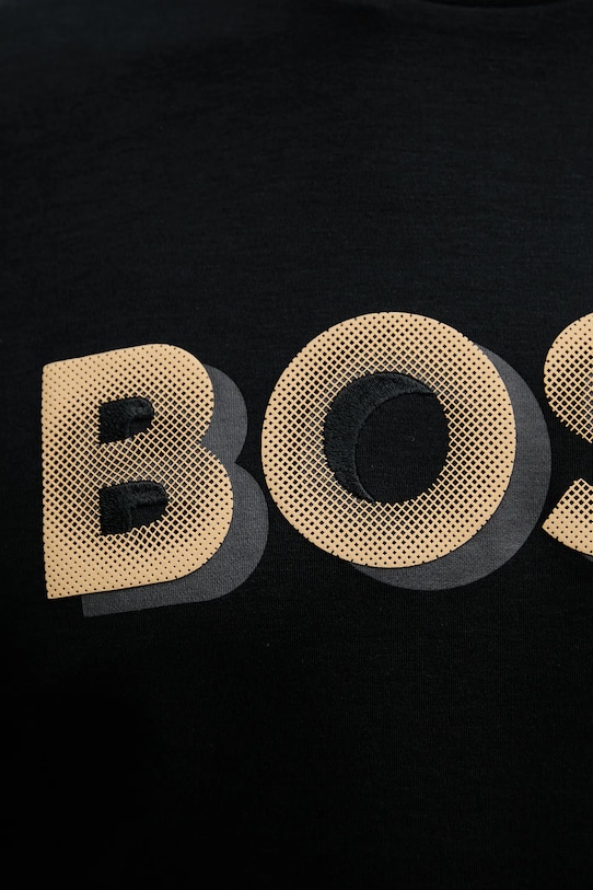 BOSS t-shirt bawełniany czarny 50551902