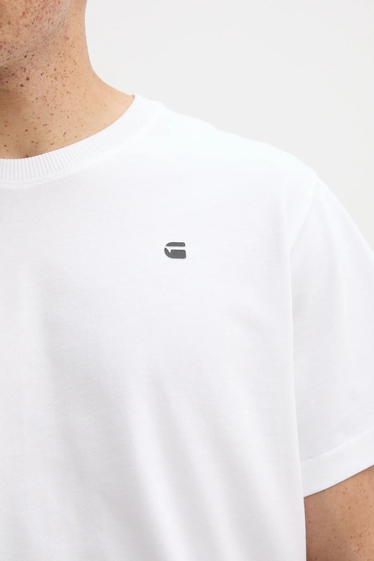 G-Star t-shirt bawełniany D26839.C784 biały