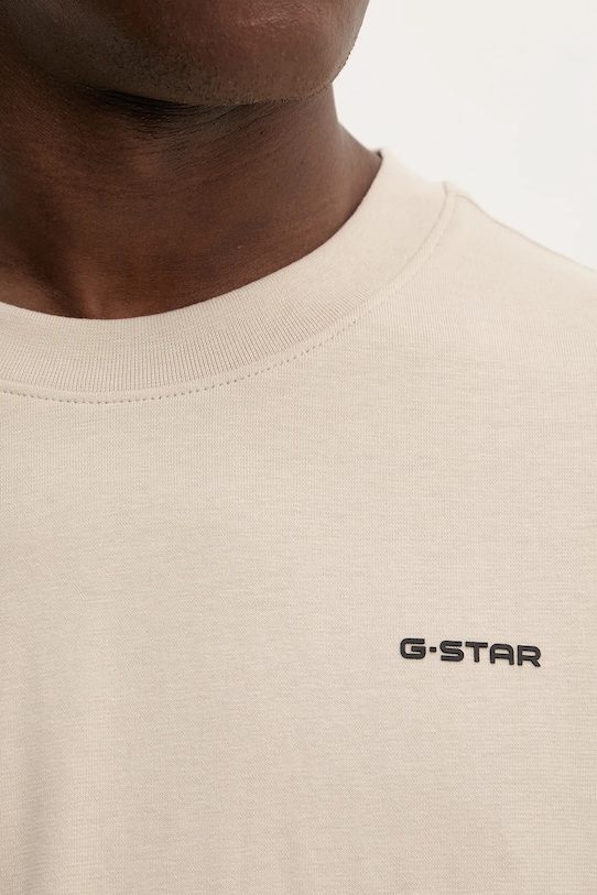 G-Star t-shirt bawełniany D26817.D593 beżowy