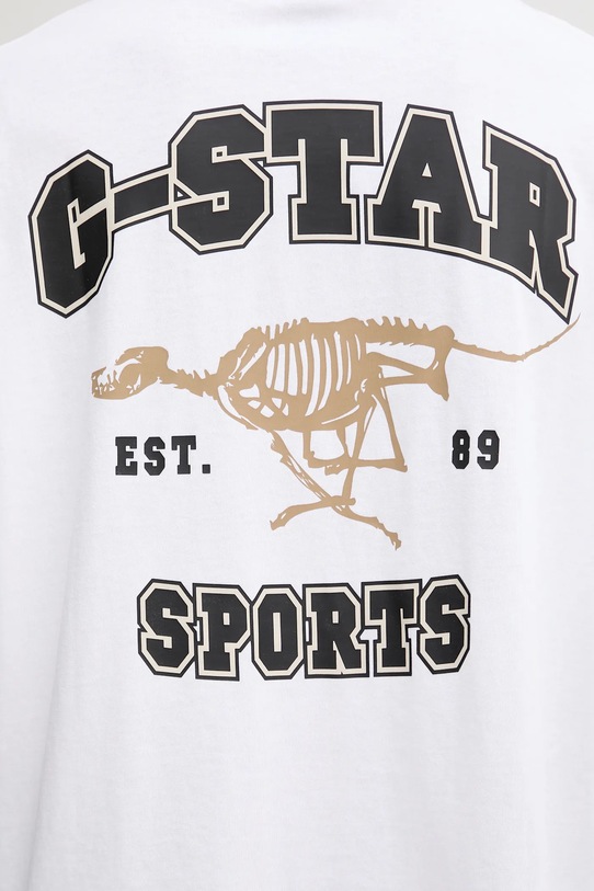 G-Star t-shirt bawełniany 0 D27722.C336 biały