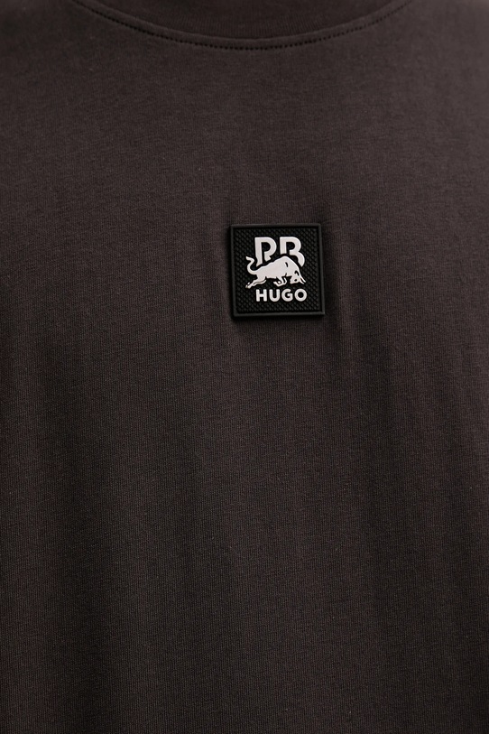 Bavlnené tričko HUGO 50549304 hnedá