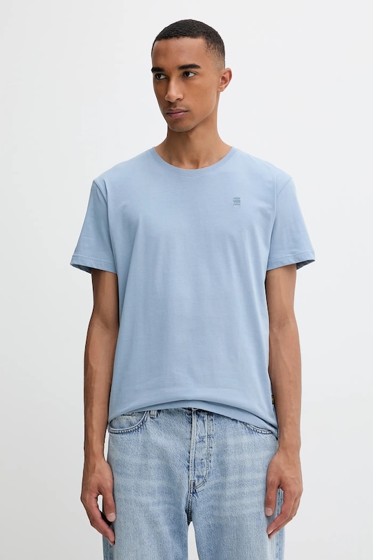 G-Star t-shirt bawełniany regular niebieski D16411.336.5304