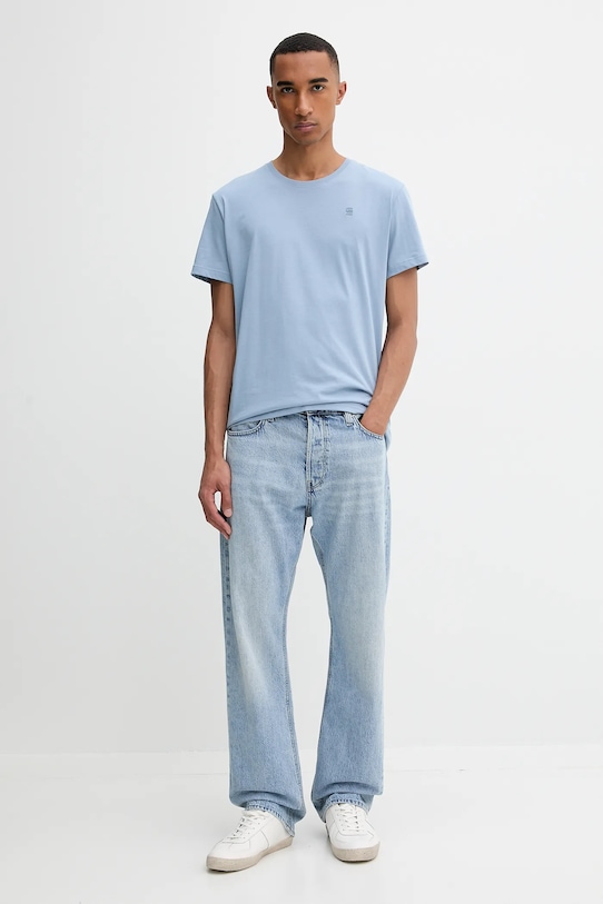 G-Star t-shirt bawełniany D16411.336.5304 niebieski AW25