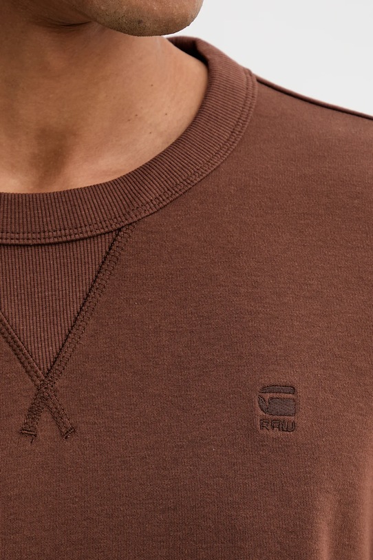 G-Star t-shirt bawełniany D24449.D976 brązowy