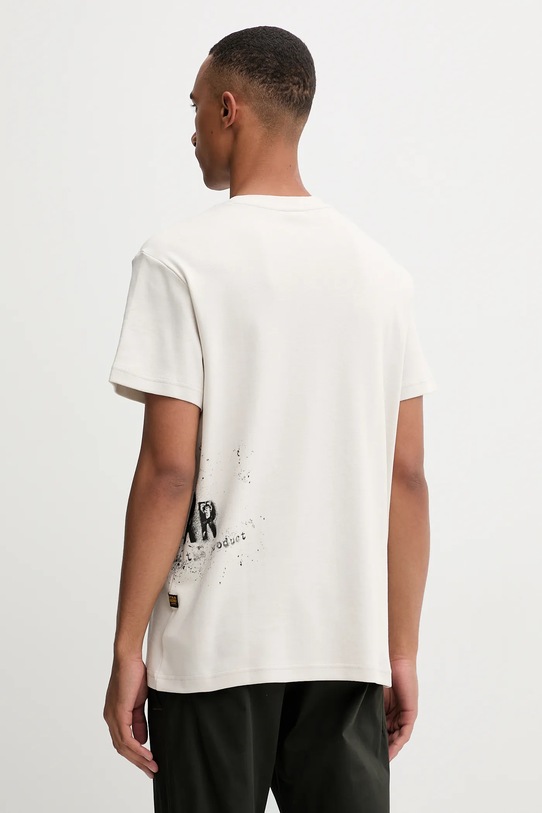 Odzież G-Star t-shirt bawełniany D26819.D976 beżowy