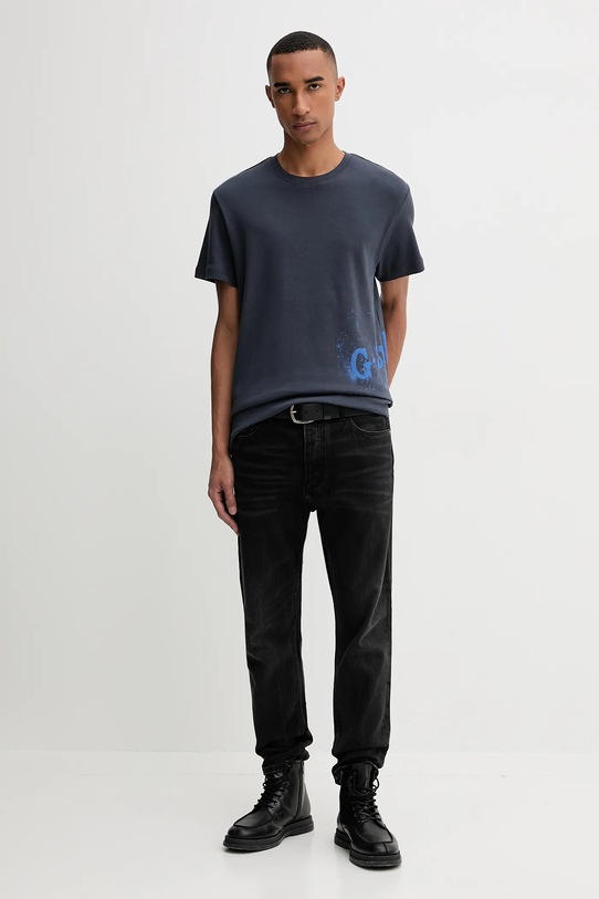 G-Star t-shirt bawełniany D26819.D976 niebieski AW25