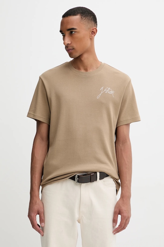 Bavlnené tričko G-Star jednofarebný zelená D26823.D976