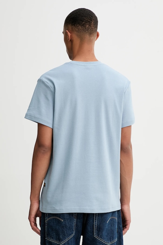Odzież G-Star t-shirt bawełniany D26823.D976 niebieski