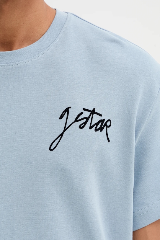 G-Star t-shirt bawełniany D26823.D976 niebieski