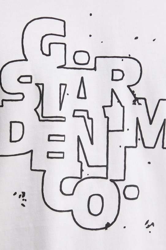 G-Star t-shirt bawełniany D26824.D975 biały