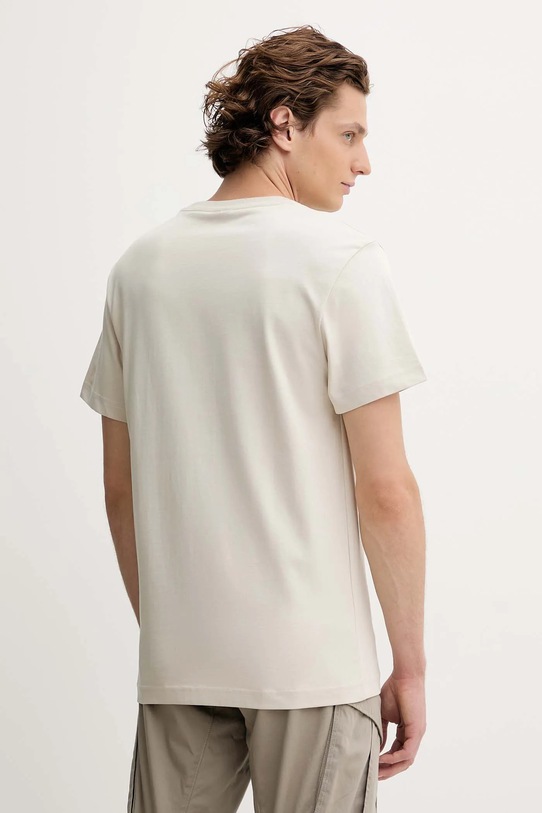 Odzież G-Star t-shirt bawełniany D26844.C784 beżowy