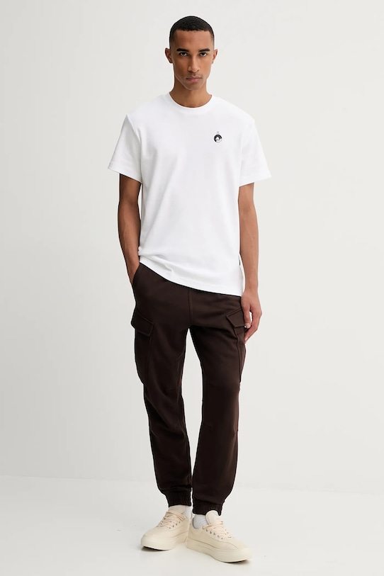 G-Star tricou din bumbac D27721.D976 alb AW25