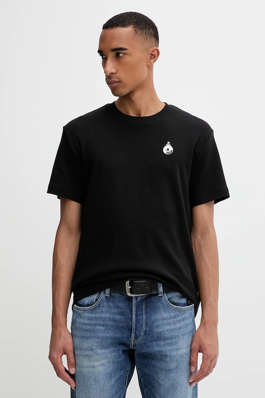 Odzież G-Star t-shirt bawełniany 0 D27721.D976 czarny