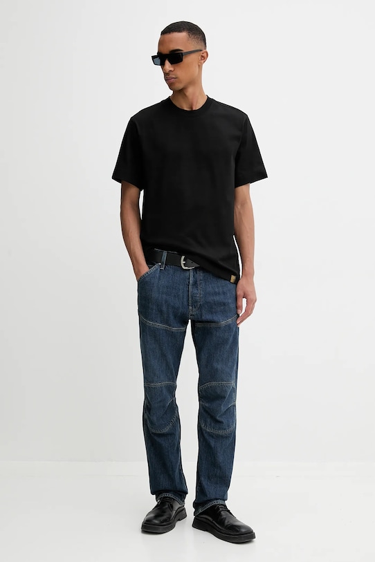 G-Star t-shirt bawełniany 0 D27769.D709 czarny AW25