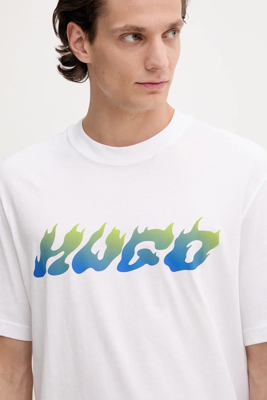 Bavlnené tričko Hugo Blue biela 50546246
