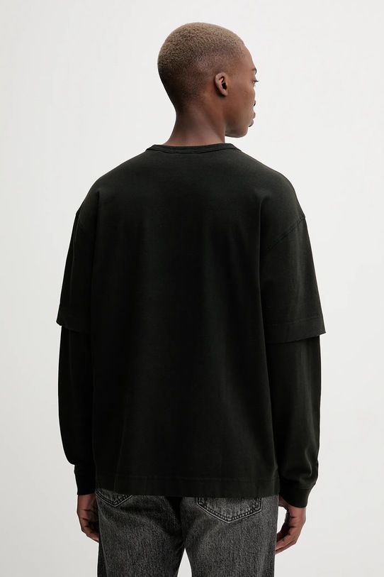 Odzież Hugo Blue longsleeve bawełniany 50546541 czarny