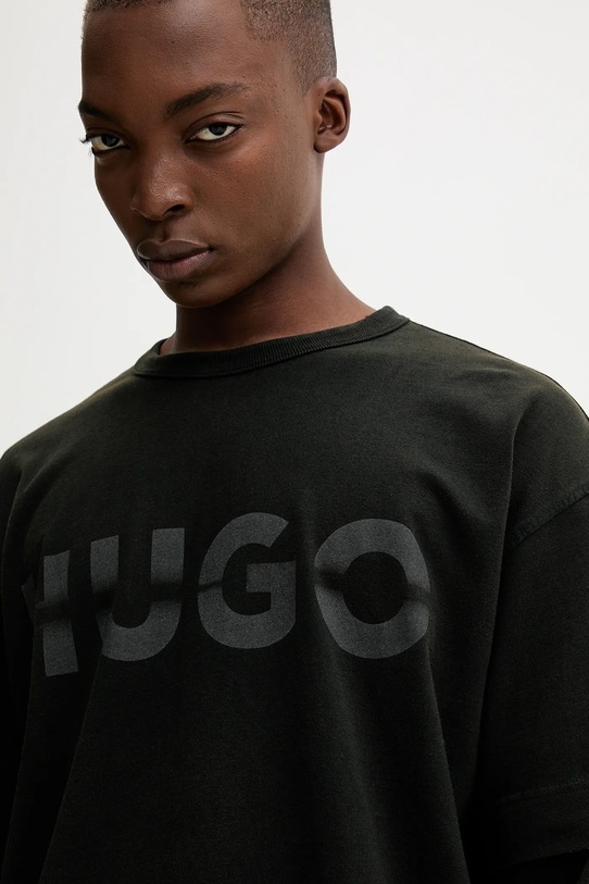Hugo Blue longsleeve bawełniany czarny 50546541
