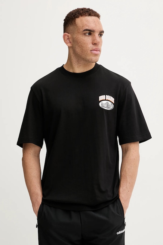 Odzież Hugo Blue t-shirt bawełniany 50549152 czarny