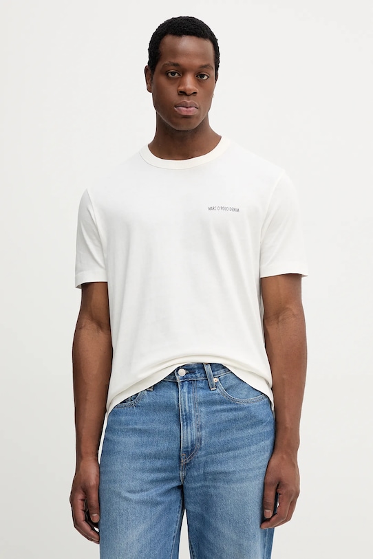 Îmbrăcăminte Marc O'Polo tricou din bumbac 5000007146 bej
