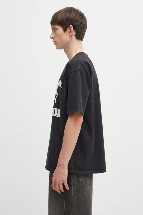 RHUDE t-shirt bawełniany Dinero RHFW25TT01012 czarny AW25
