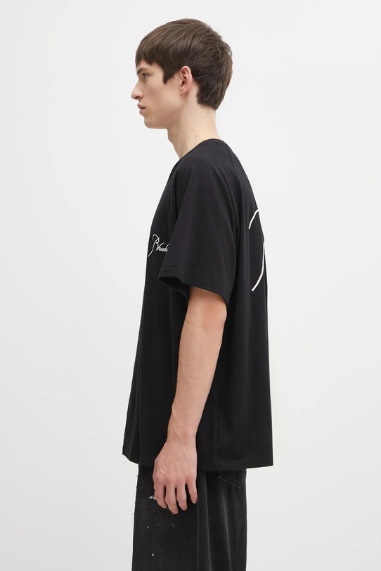 RHUDE t-shirt bawełniany Classique raglan RHFW25TT09012 czarny AW25