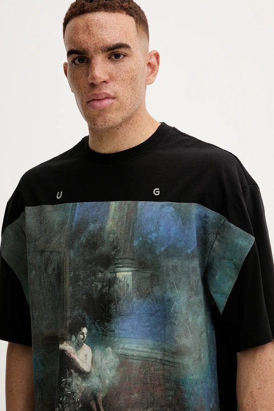 HUGO t-shirt bawełniany czarny 50546007