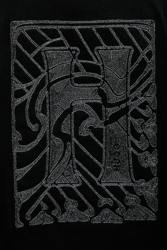 Bavlněné tričko HUGO 50546779 černá