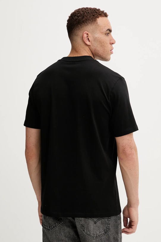 Bavlněné tričko HUGO 50546867 černá AW25