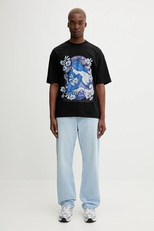 HUGO t-shirt bawełniany 50548466 czarny AW25