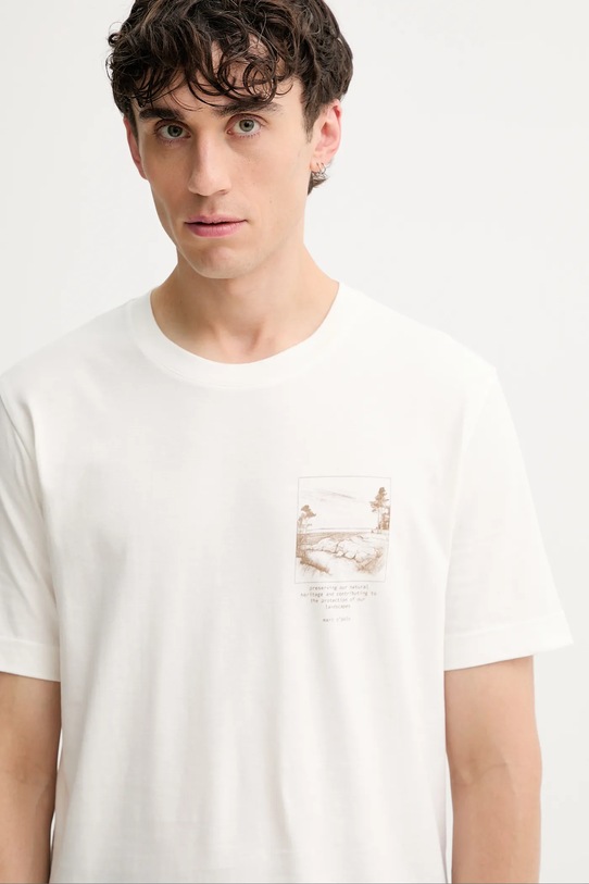 Marc O'Polo t-shirt bawełniany biały 528201251186