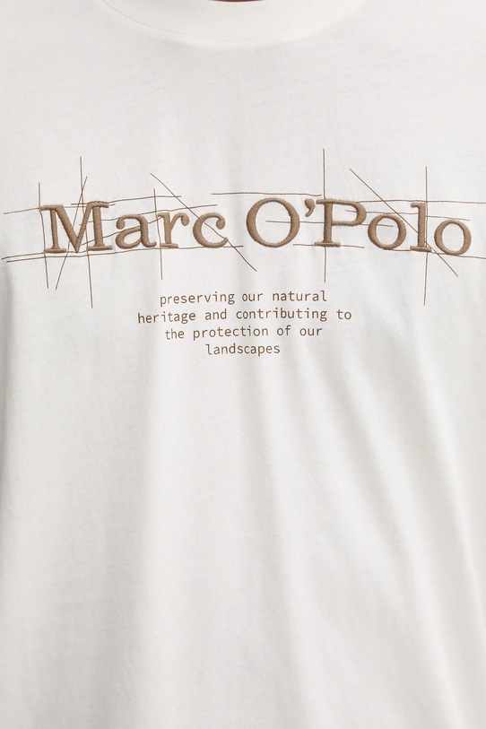 Бавовняна футболка Marc O'Polo 528230551196 бежевий