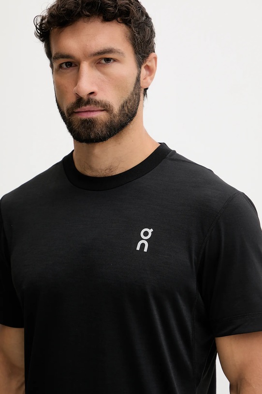 ON running t-shirt treningowy czarny 1MF11780553