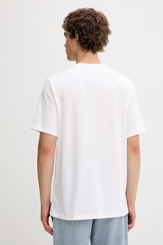 Odzież Converse t-shirt bawełniany CVM5T876 biały