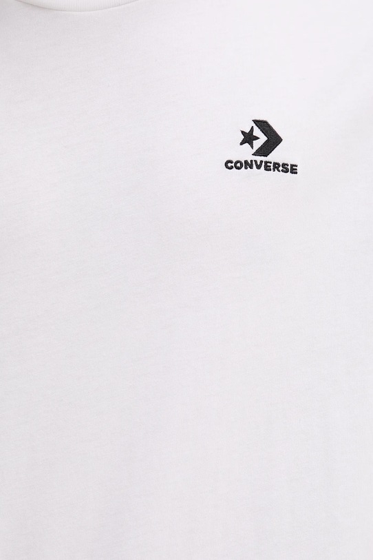 Converse t-shirt bawełniany CVM5T876 biały