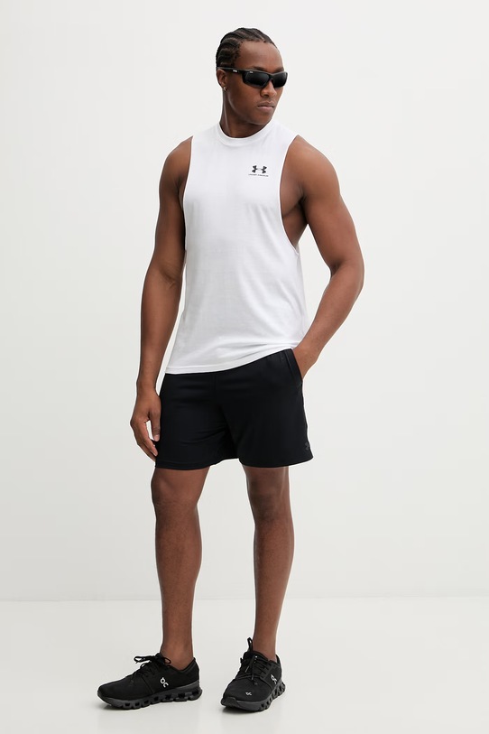 Under Armour t-shirt treningowy 1329286 biały SS26