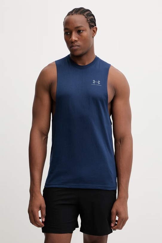 Under Armour t-shirt treningowy granatowy 1329286