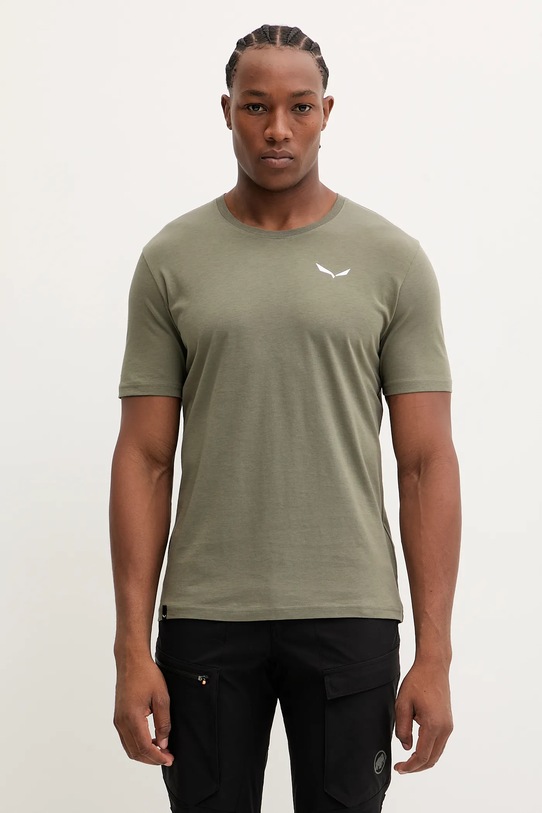 Salewa t-shirt sportowy Eagle Vocab regular zielony 00.0000029198