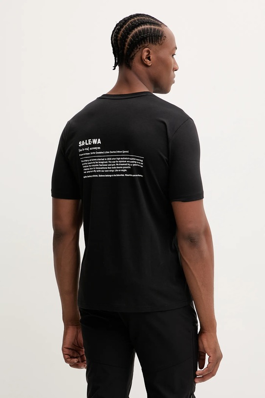 Odzież Salewa t-shirt sportowy Eagle Vocab 00.0000029198 czarny