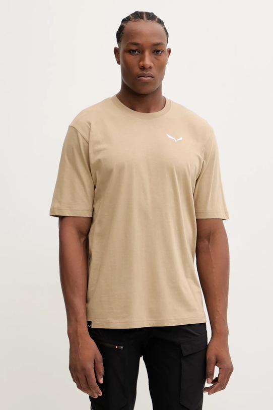 Salewa t-shirt sportowy Eagle Glacier Loose pozostałe beżowy 00.0000029200