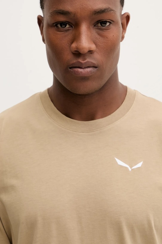 Salewa t-shirt sportowy Eagle Glacier Loose beżowy 00.0000029200
