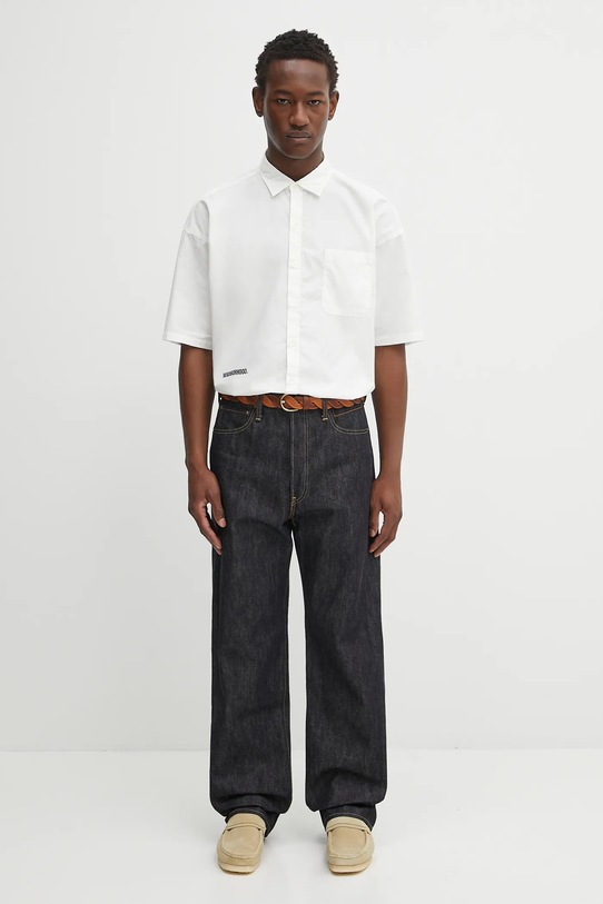 Βαμβακερό πουκάμισο NEIGHBORHOOD over shirt ss 251BENH.SHM02 λευκό