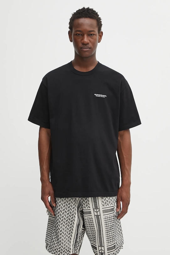Памучна тениска NEIGHBORHOOD nh . tee ss-9 стандартна черен 251PCNH.ST09