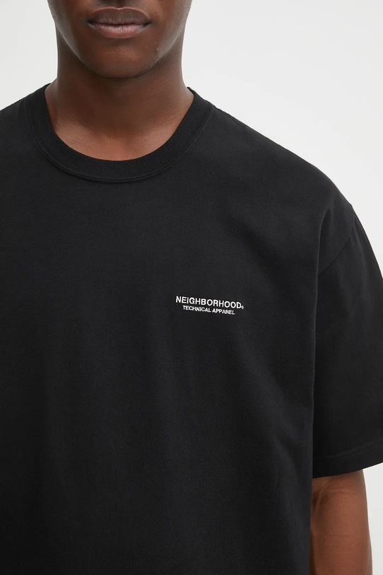 NEIGHBORHOOD t-shirt in cotone nh . tee ss-9 nero 251PCNH.ST09